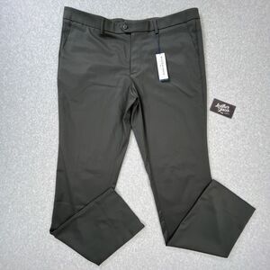 NEW Mizzen + Main Performance Chino Trouser Pants Mens 40 (40x36) Unhemmed Gray